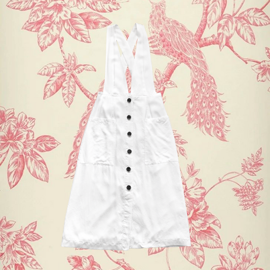 Vestido blanco de botones
