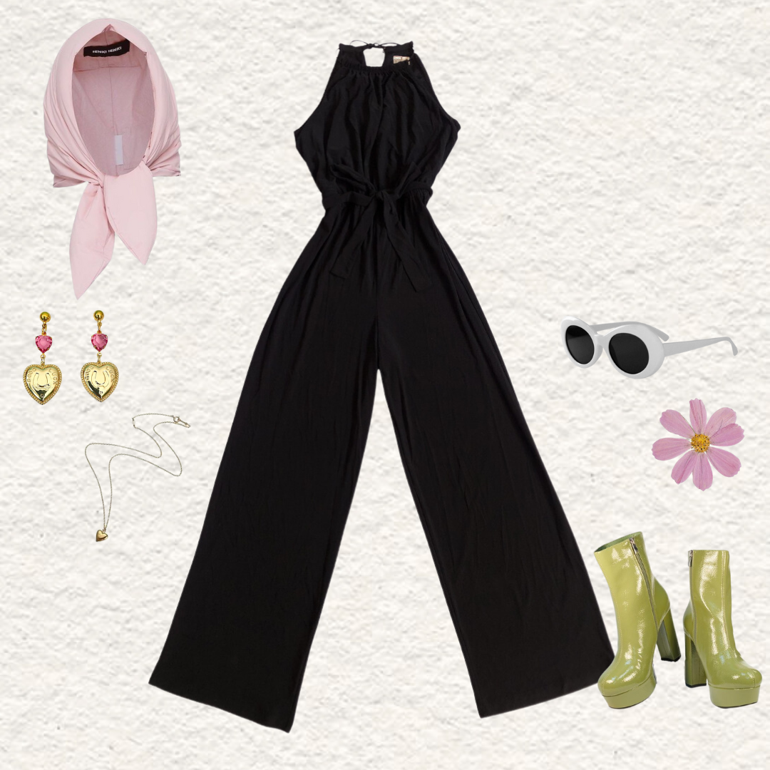 Jumpsuit negro largo