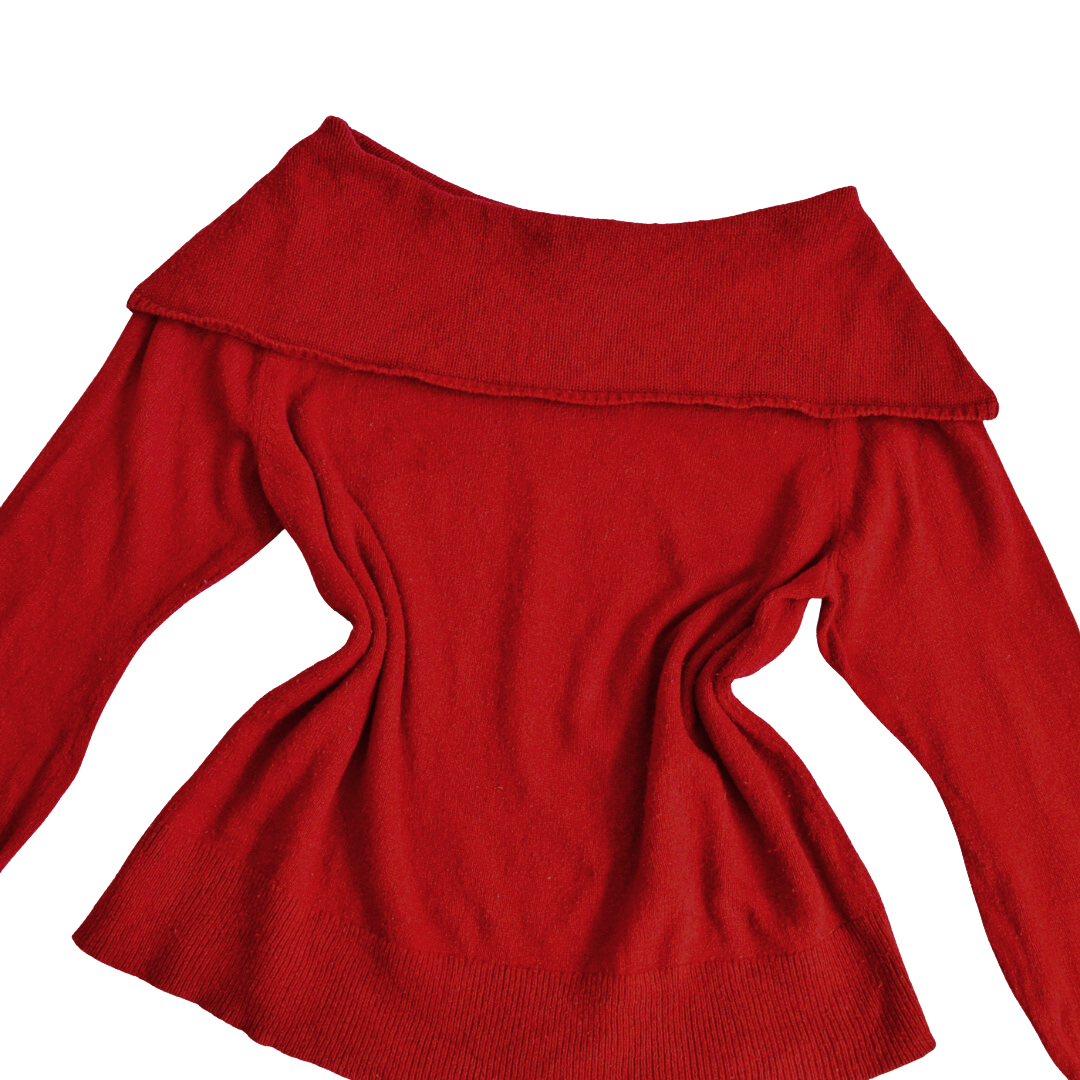 Suéter rojo cherry