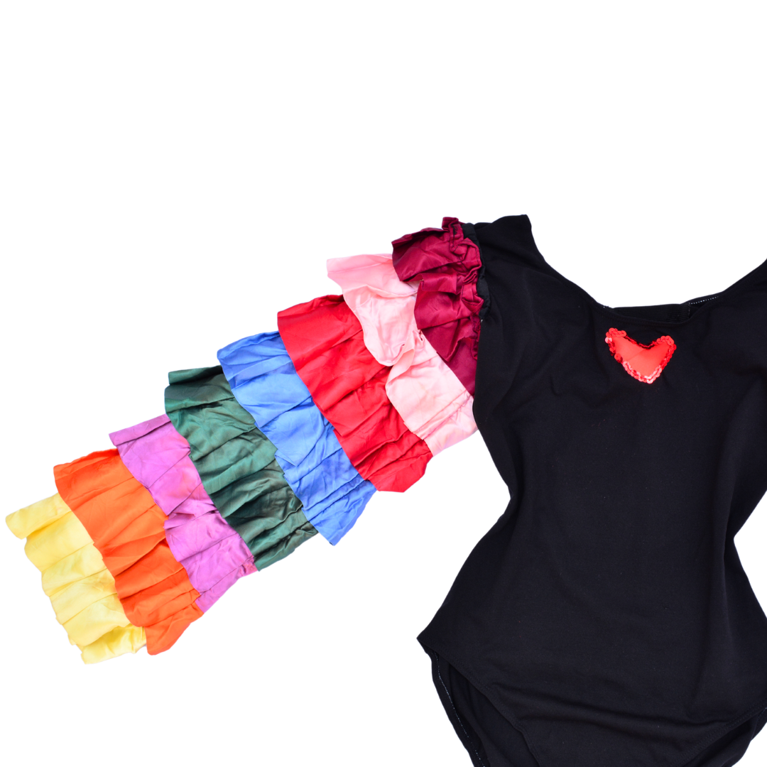 Bodysuit groovy con mangas multicolor