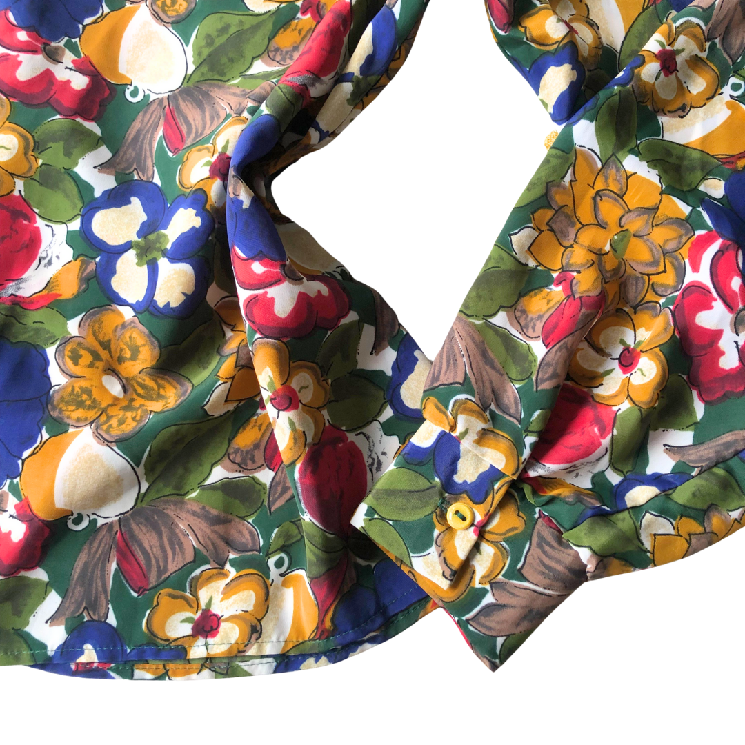 Blusa vintage 90s floral