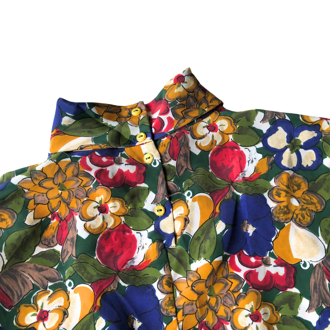 Blusa vintage 90s floral