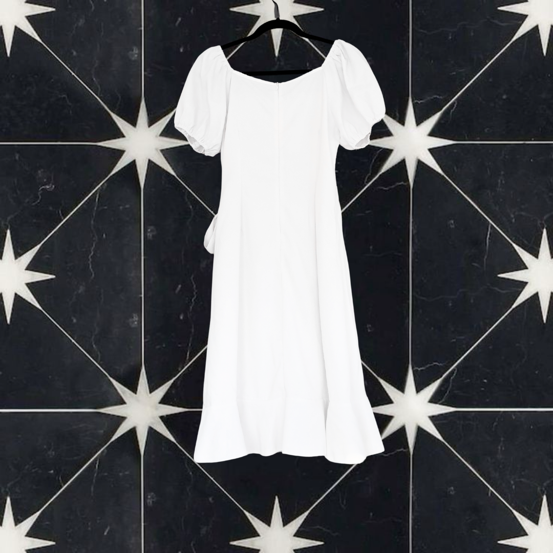 Vestido blanco envolvente
