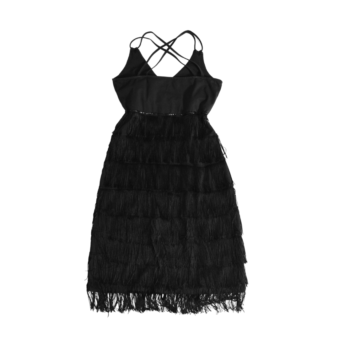 Vestido negro flapper