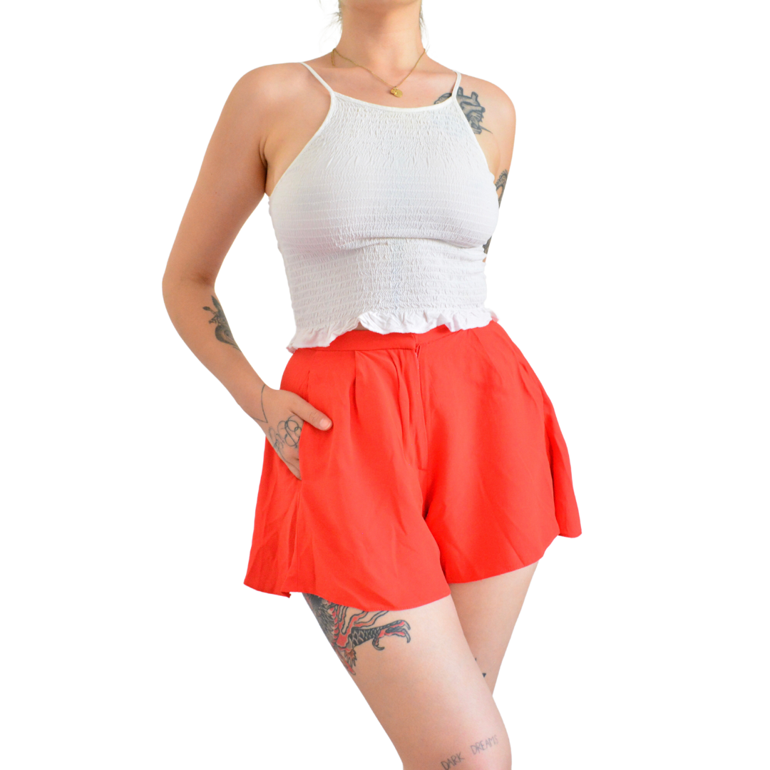 Short naranja Top Shop