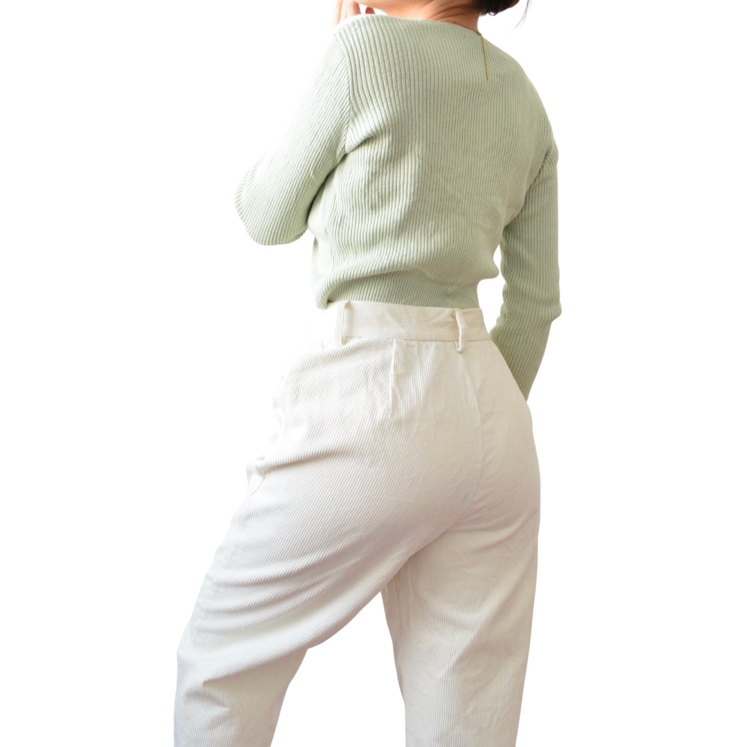 Suéter knit verde pastel