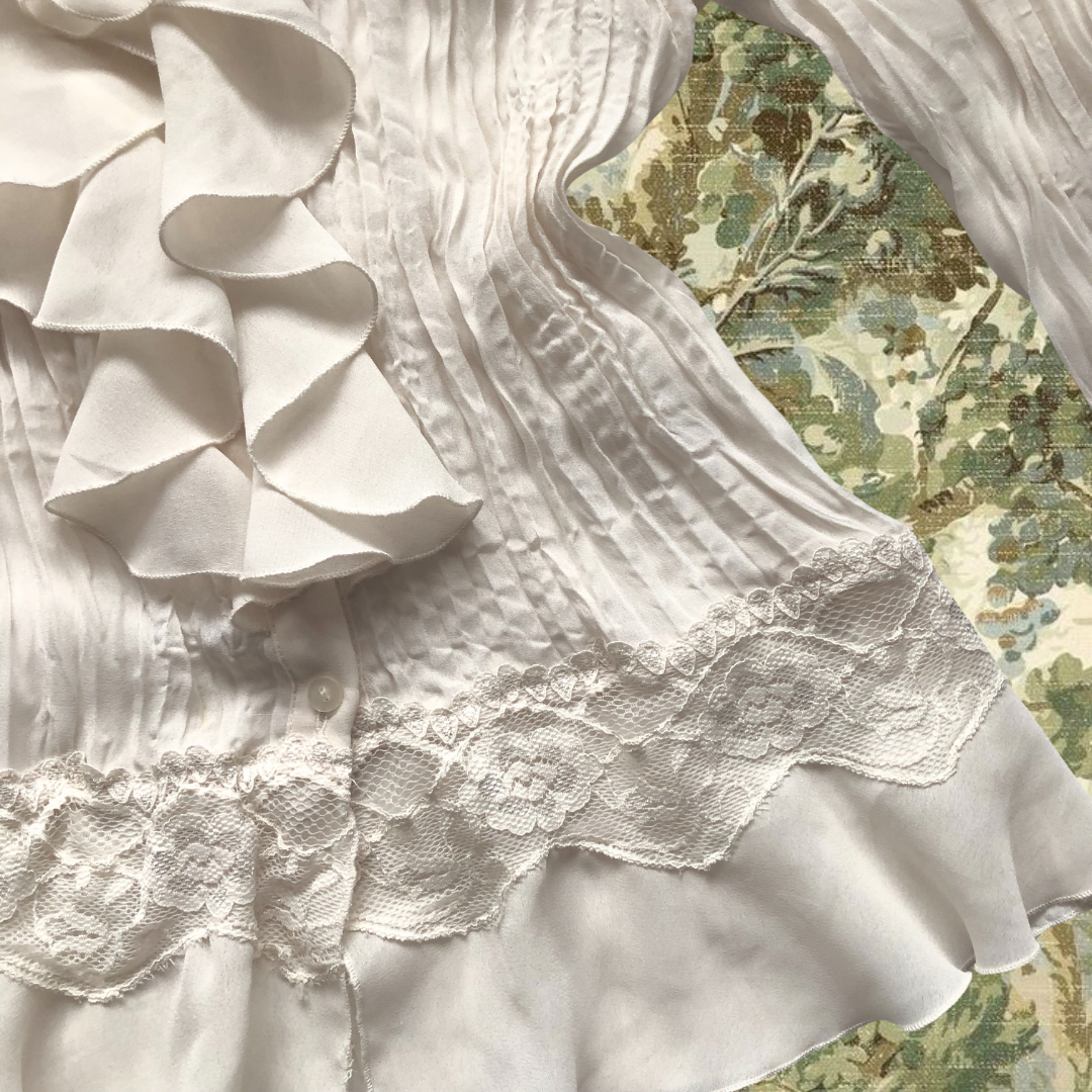 Blusa beige ruffles