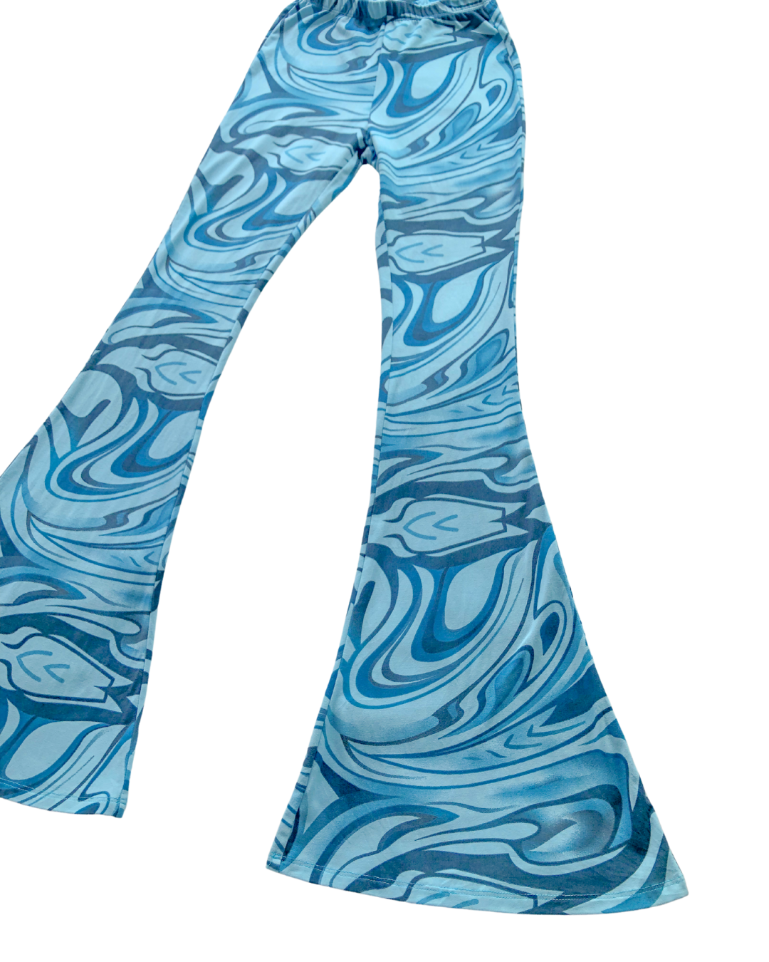 Pantalón groovy azul flared