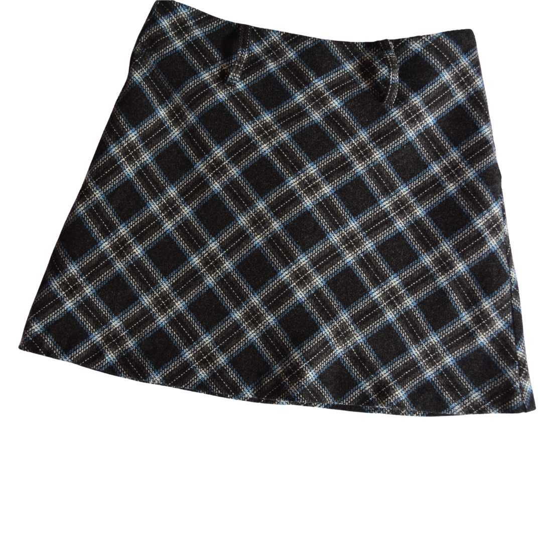 Falda tartan de rombos