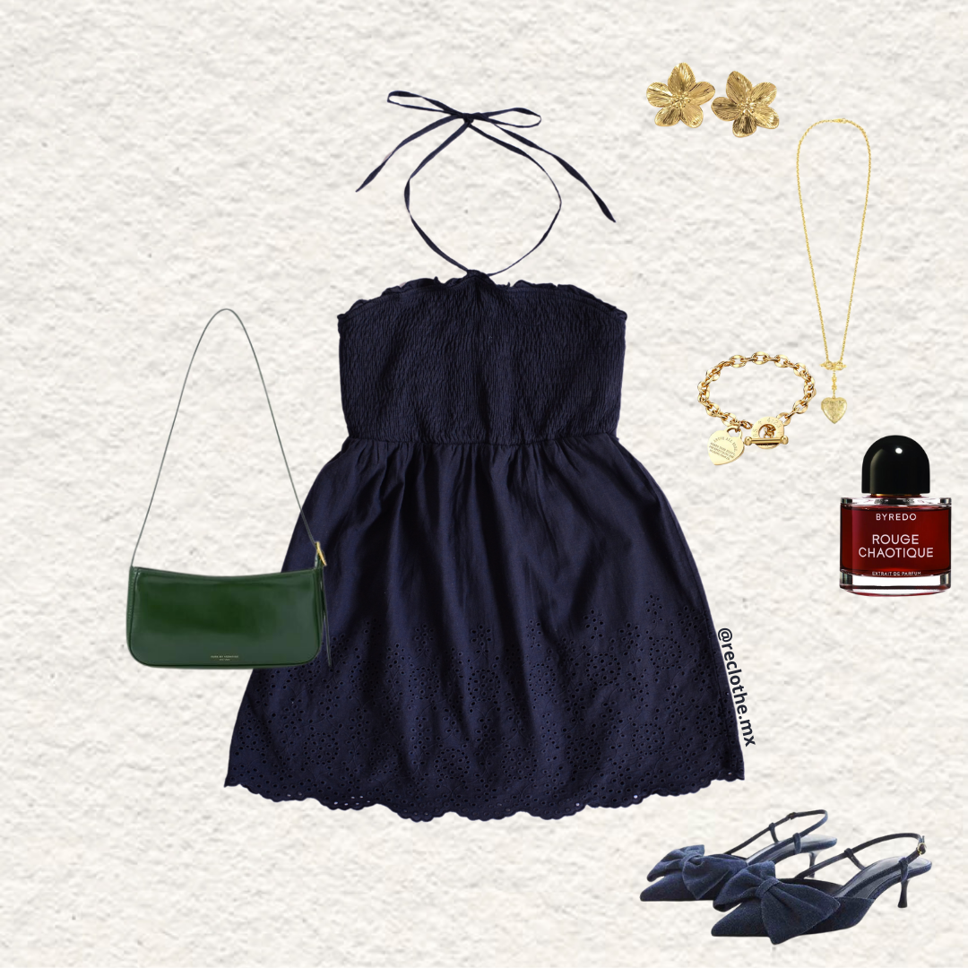 Vestido azul navy