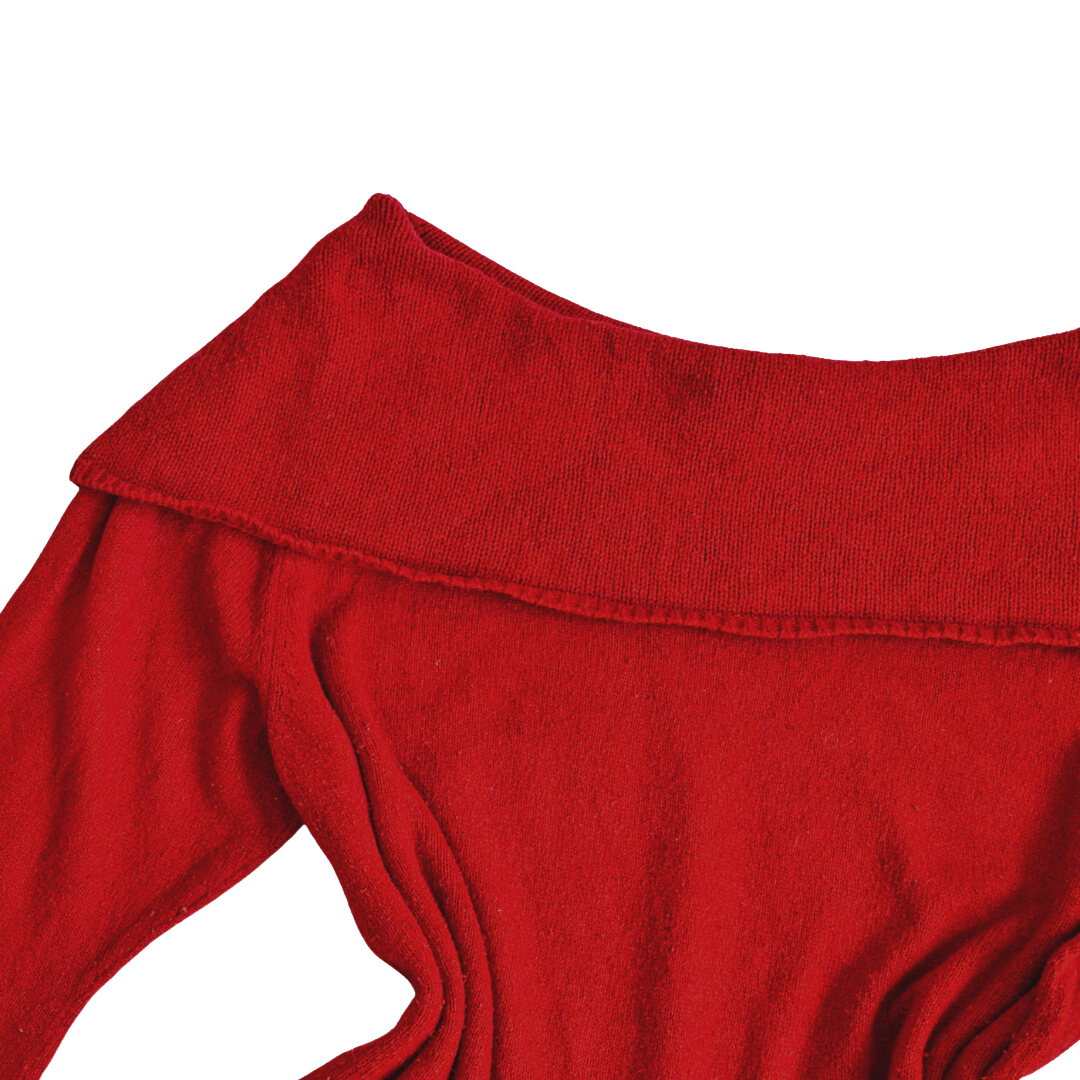 Suéter rojo cherry