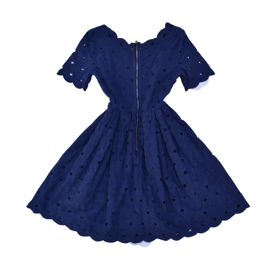 Vestido azul navy con bolsas