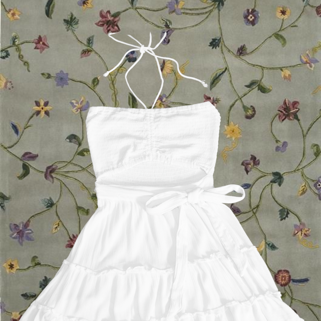 Vestido blanco envolvente