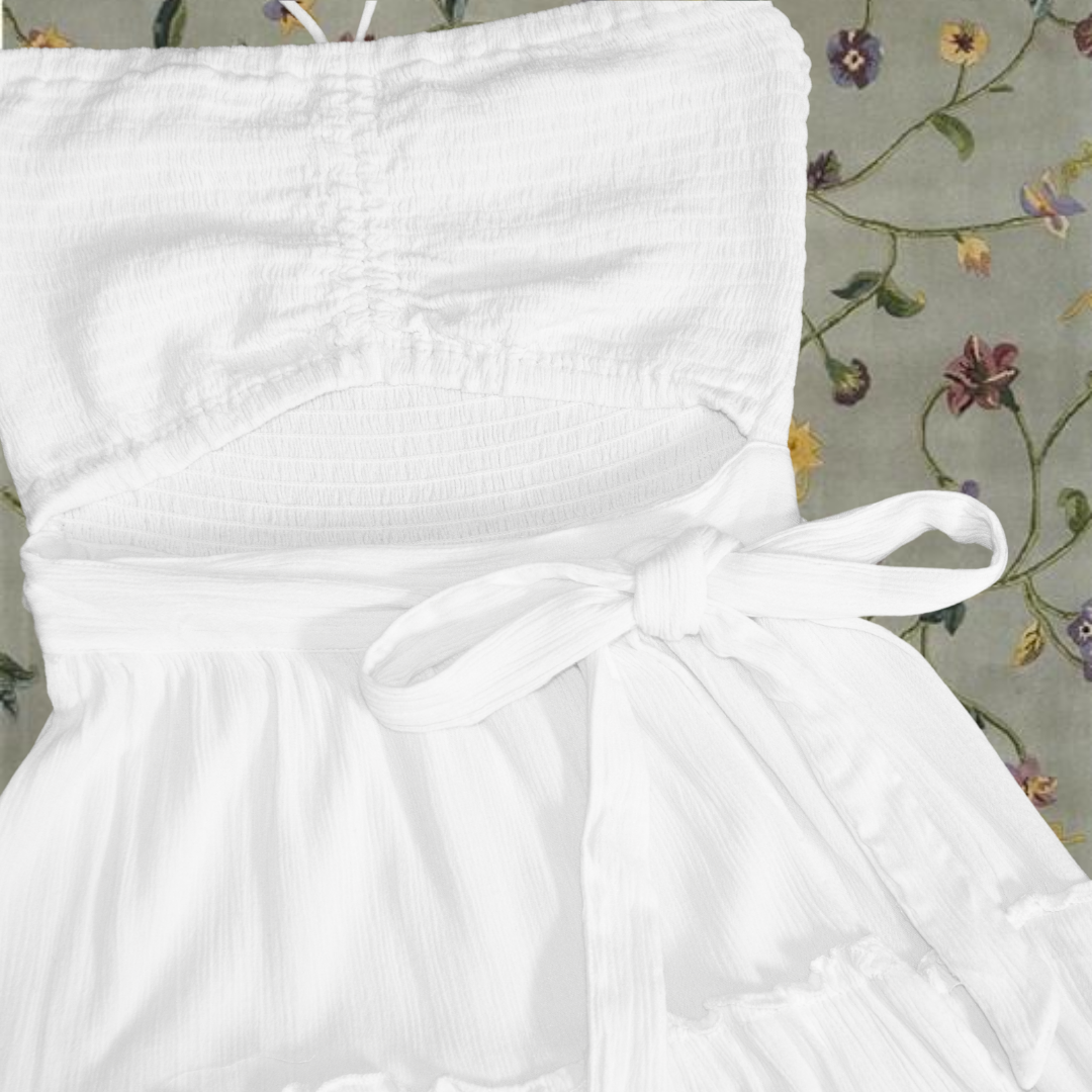 Vestido blanco envolvente