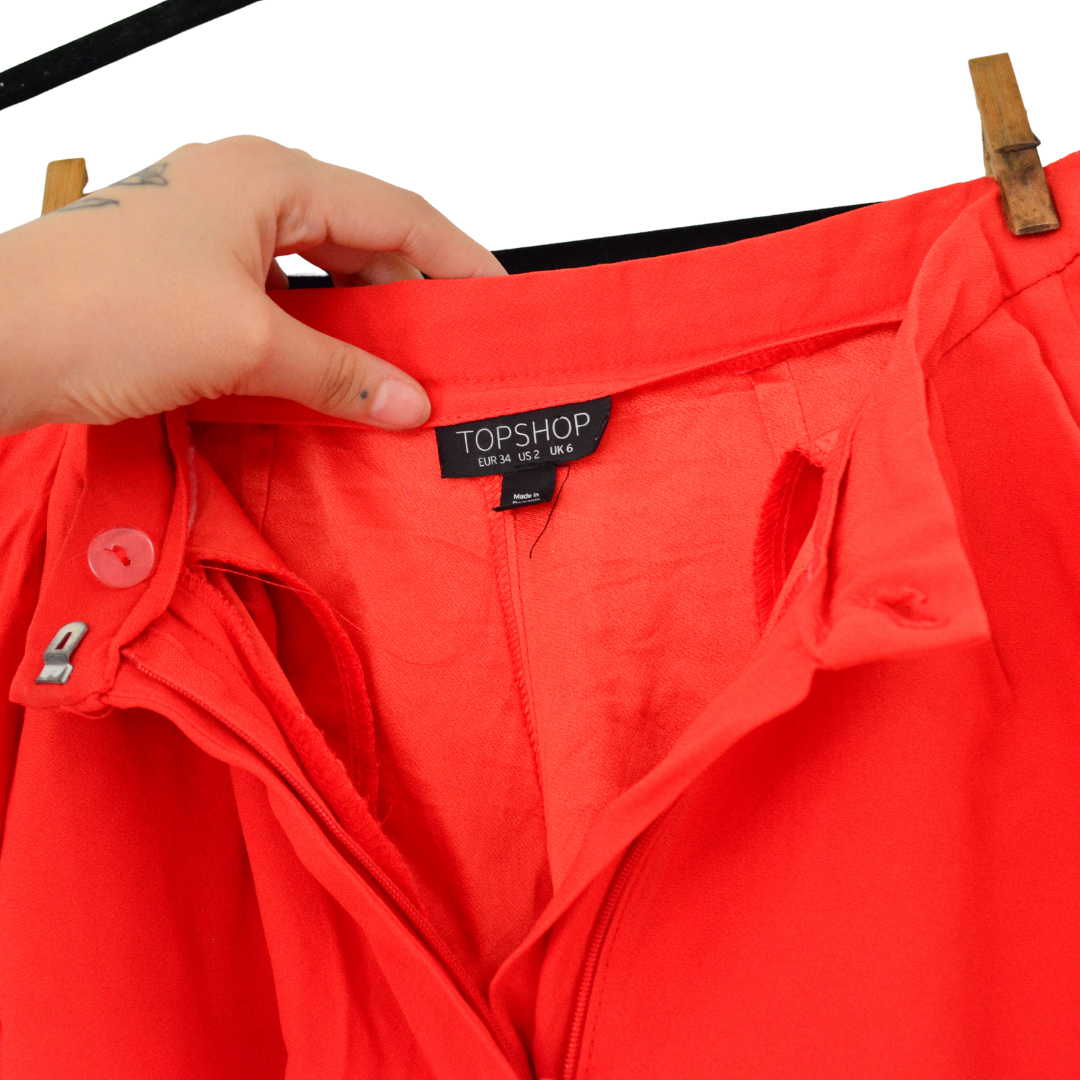 Short naranja Top Shop