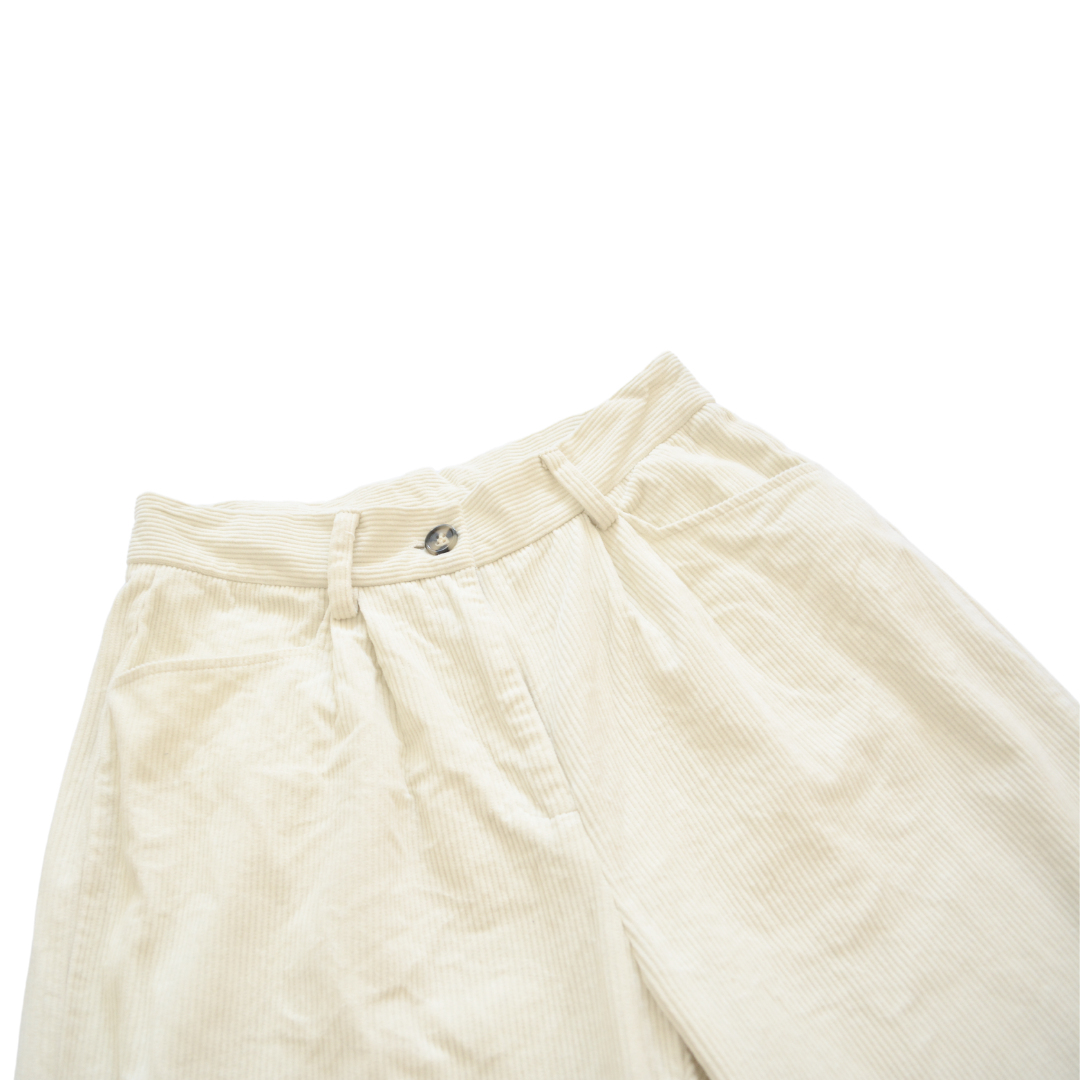 Pantalón baggy beige pana