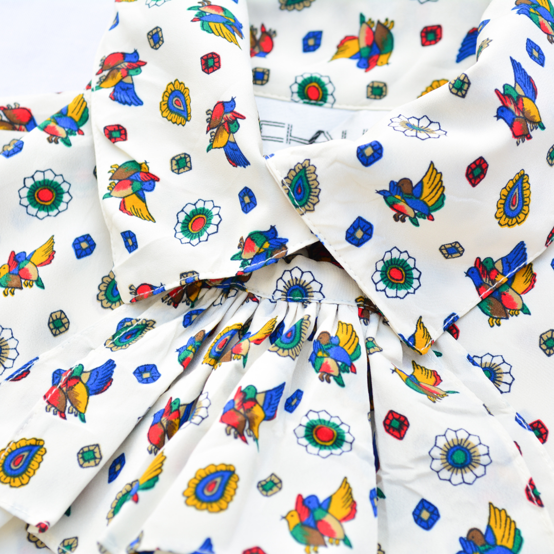 Blusa victoriana 1980