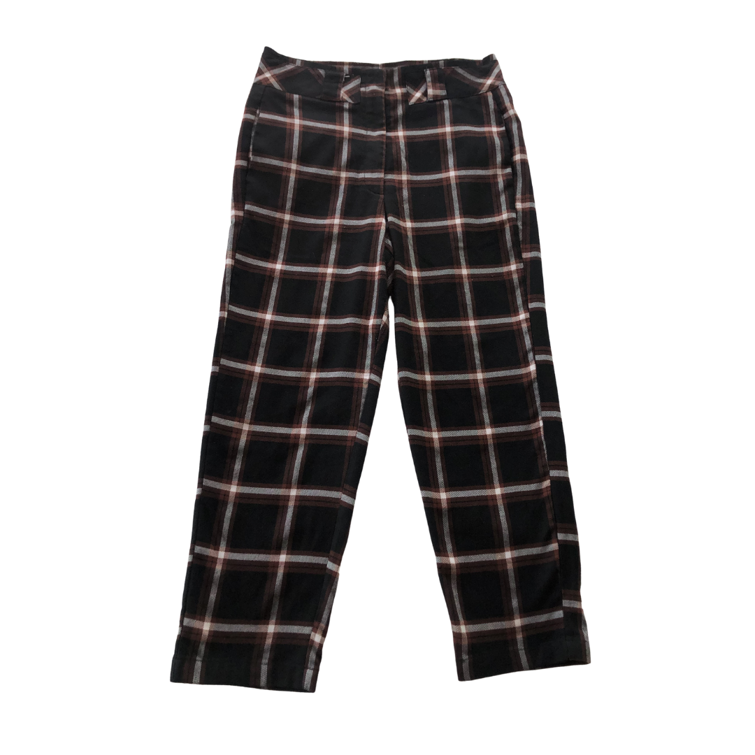 Trouser cuadriculado tiro alto