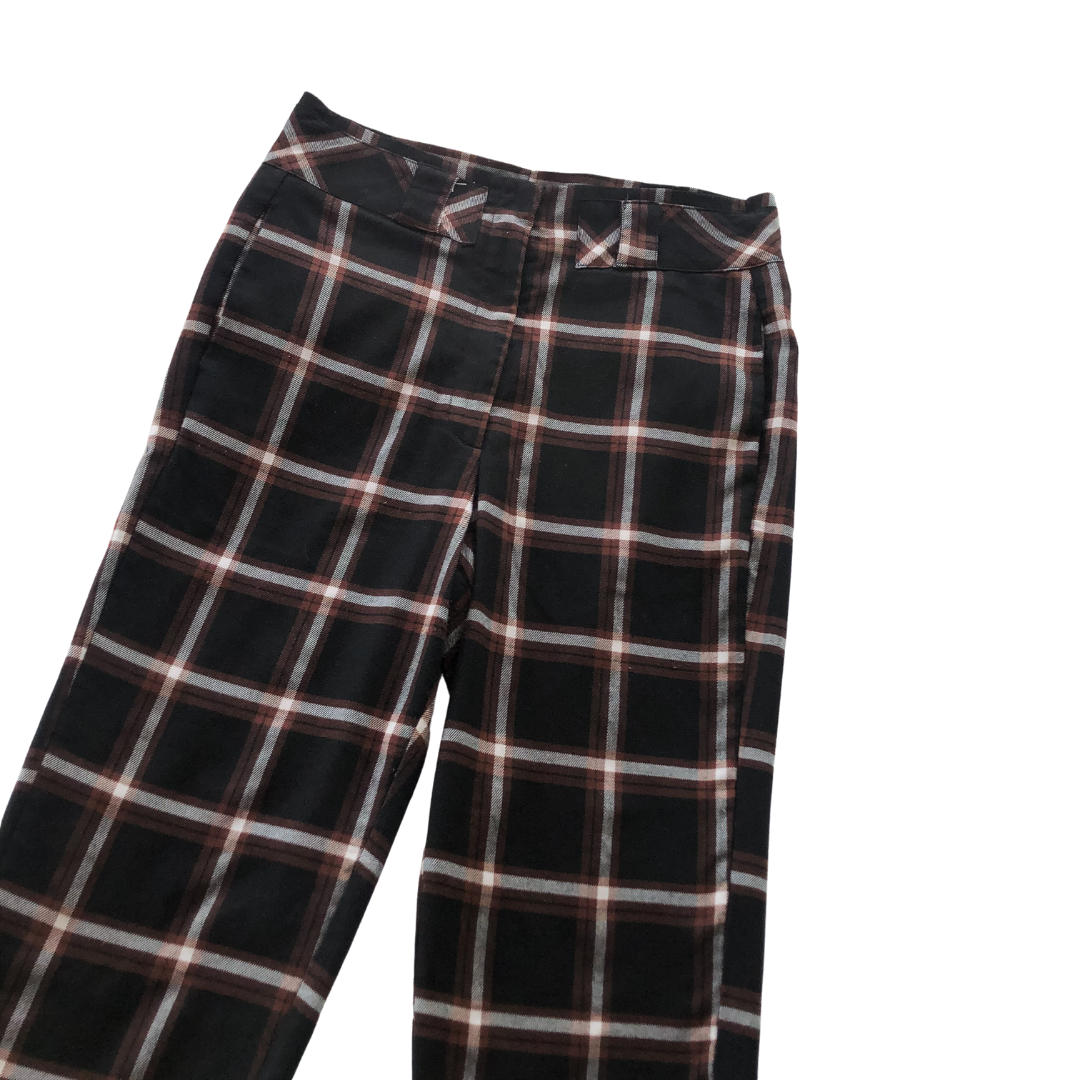 Trouser cuadriculado tiro alto