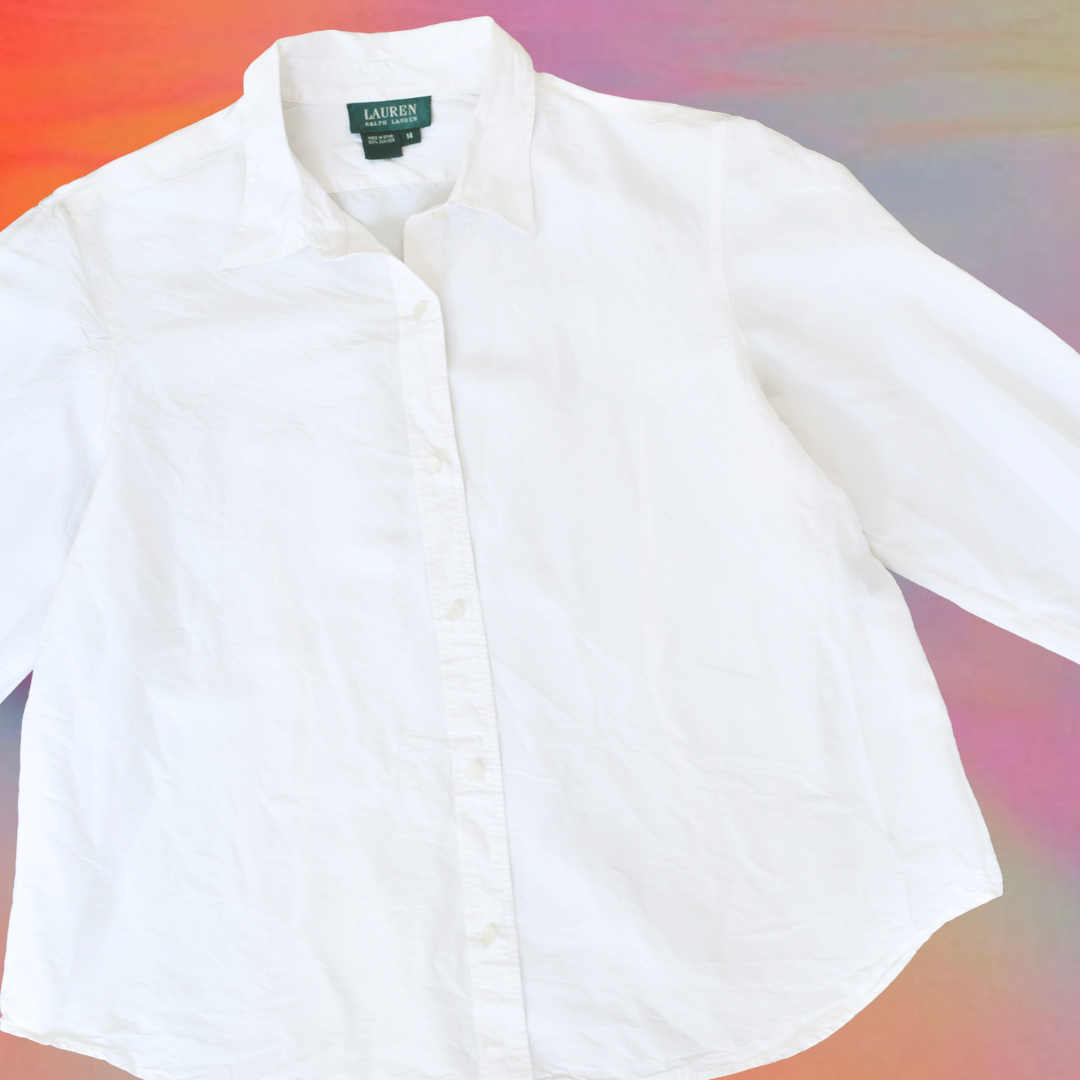 Camisa seda blanca