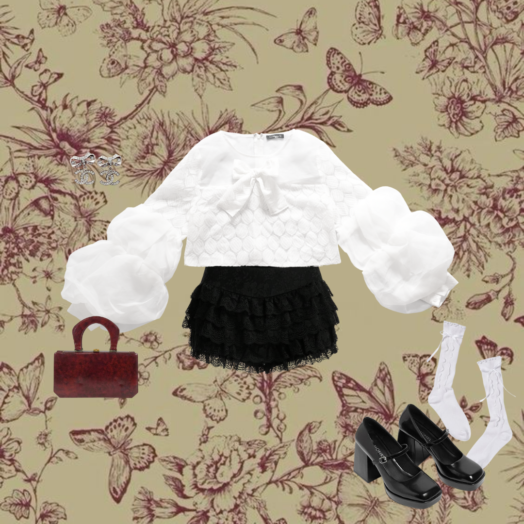 Blusa blanca con moño upcycling