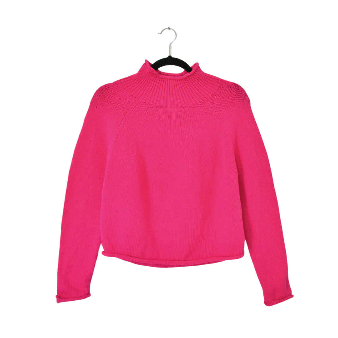 Suéter knit rosa mexicano.
