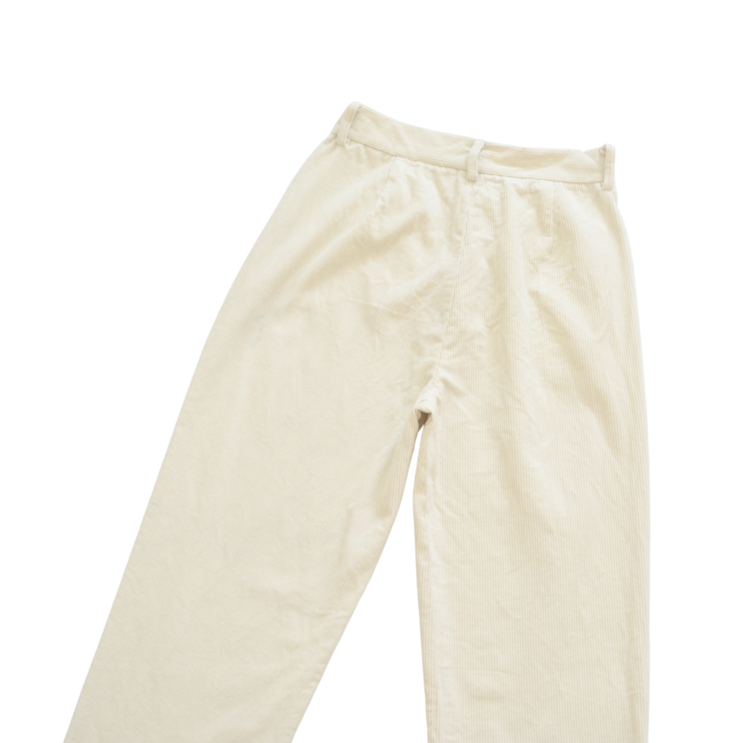 Pantalón baggy beige pana