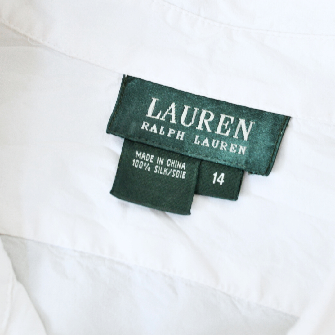 Camisa seda blanca