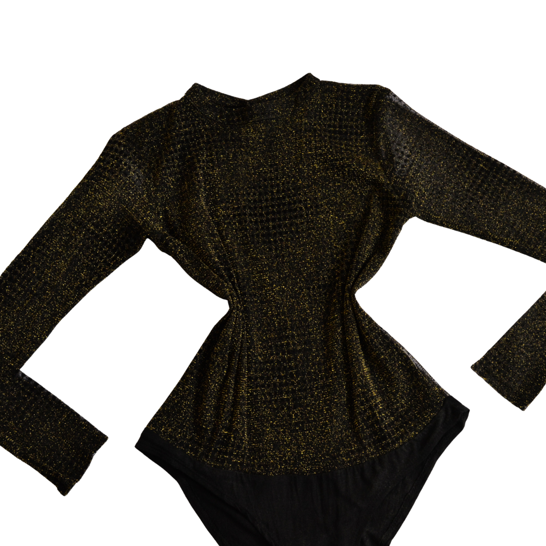 Bodysuit glitter mesh