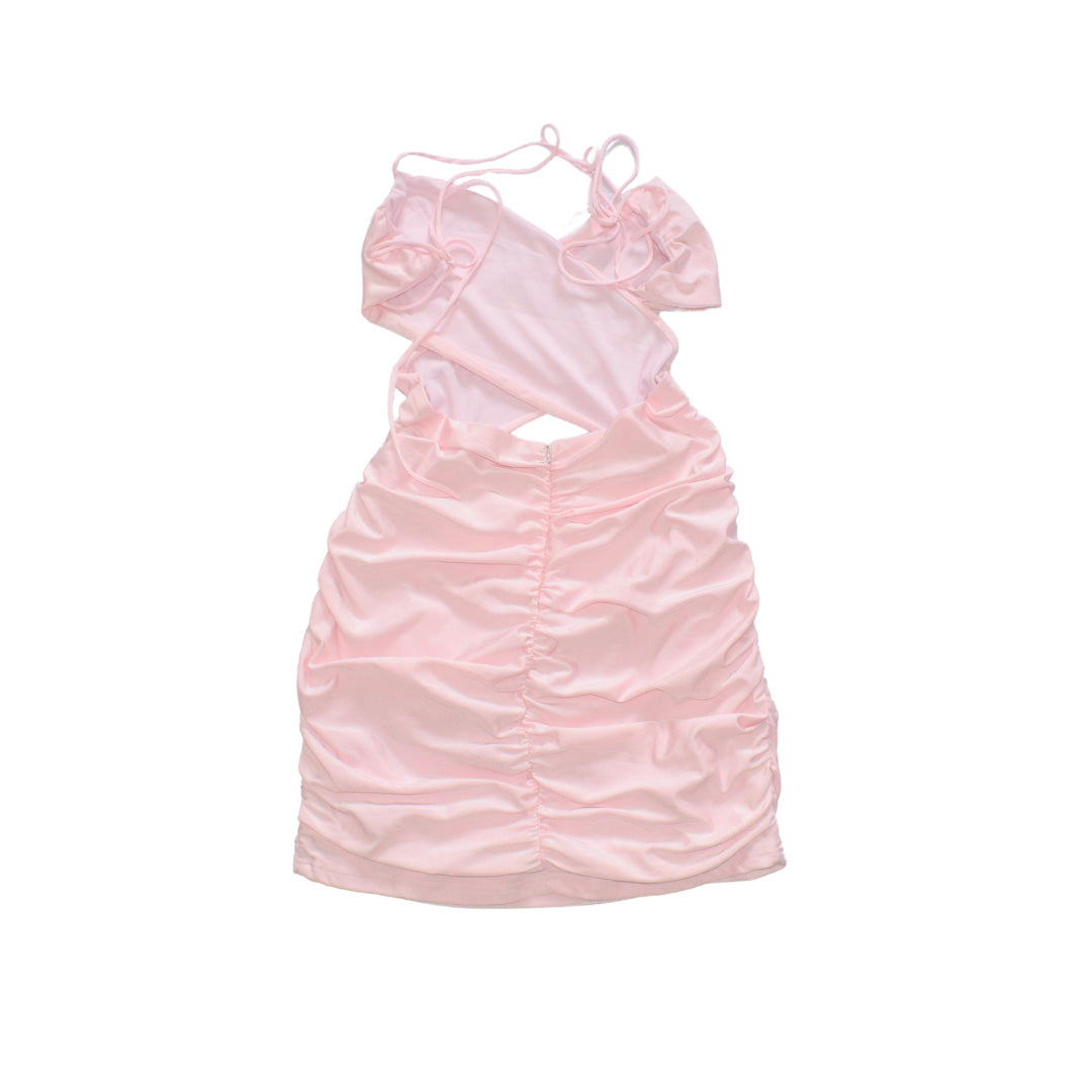 Vestido rosa pastel