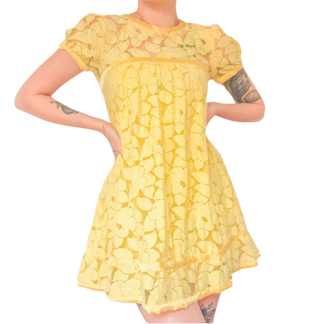 Vestido babydoll floral