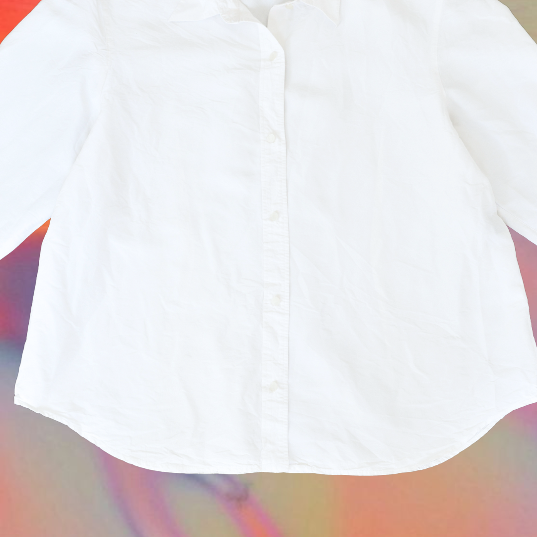 Camisa seda blanca