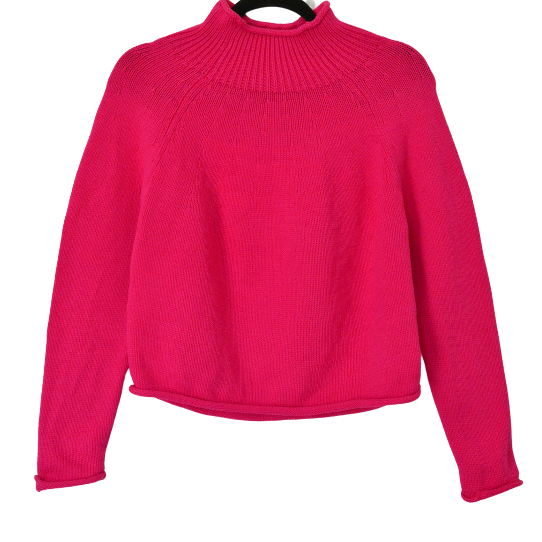 Suéter knit rosa mexicano.