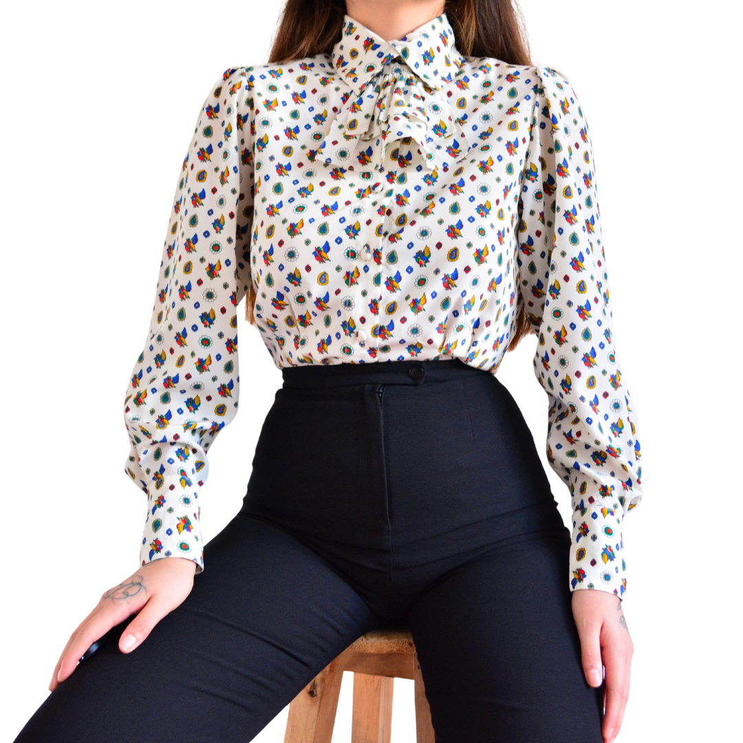 Blusa victoriana 1980