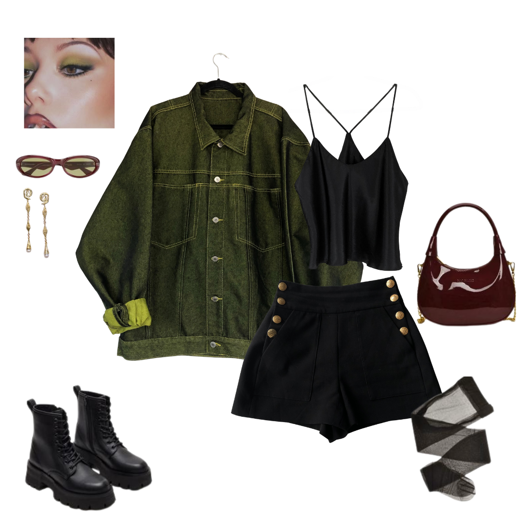Blusa negra satin