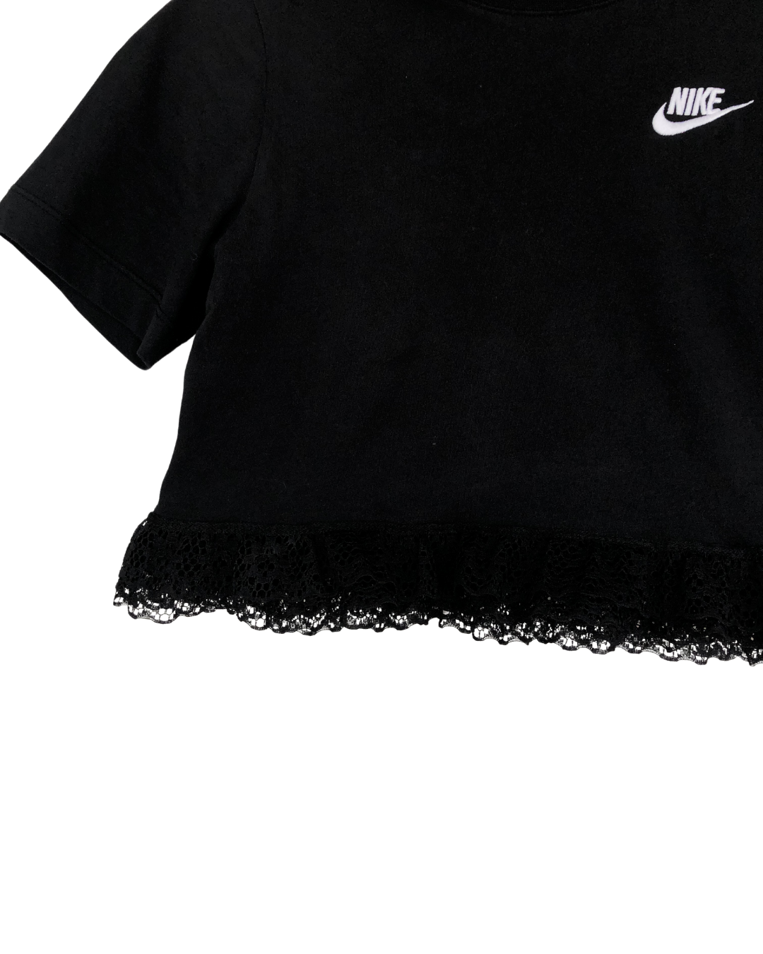 Blusa upcycling Nike tee negra