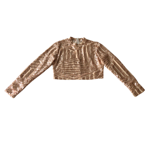 Blusa vintage de lentejuelas