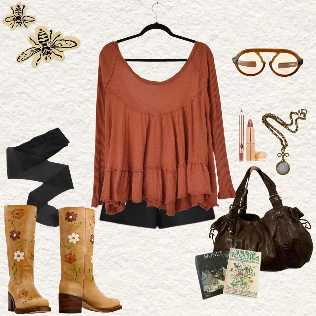 Blusa de holanes y escote