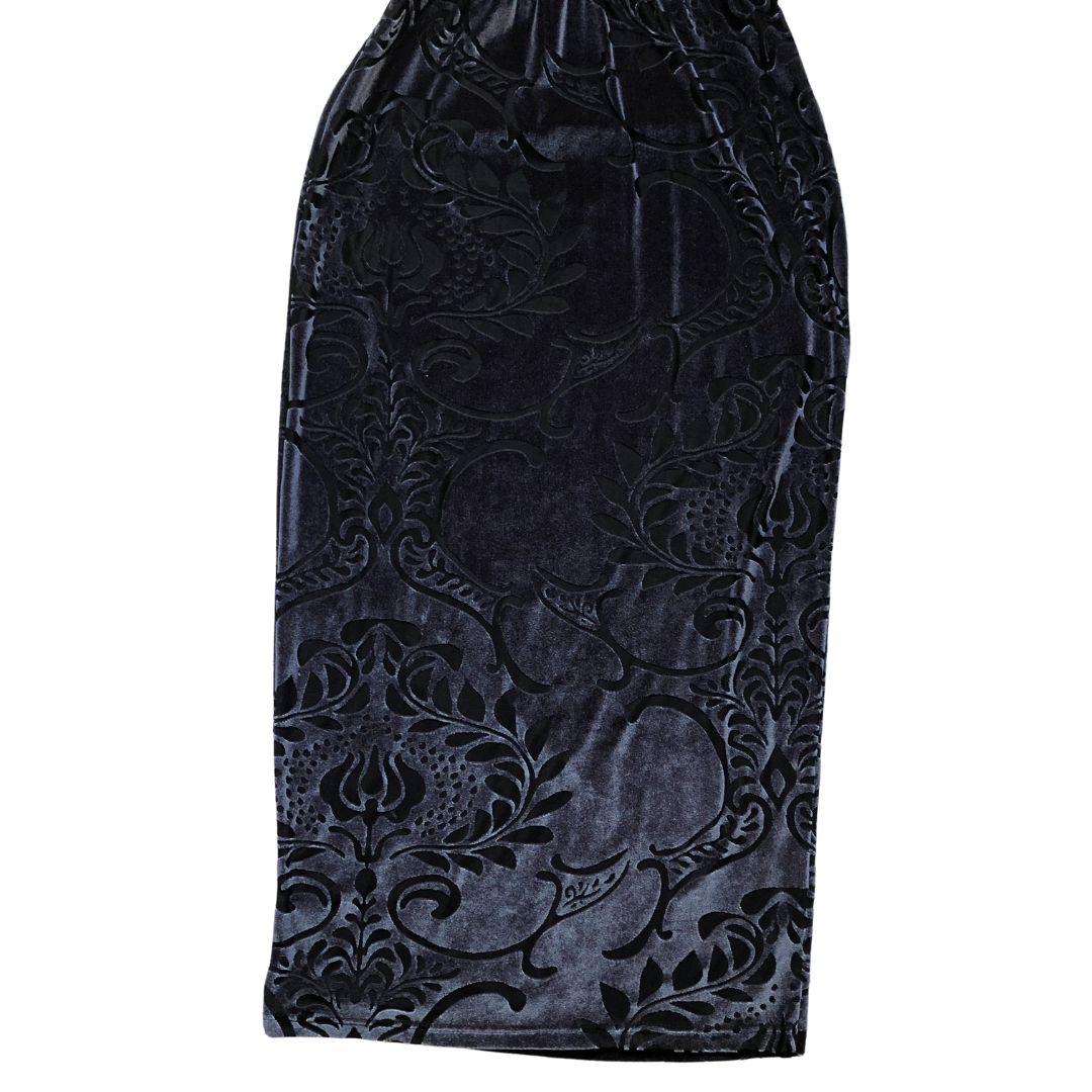 Vestido velvet texturizado