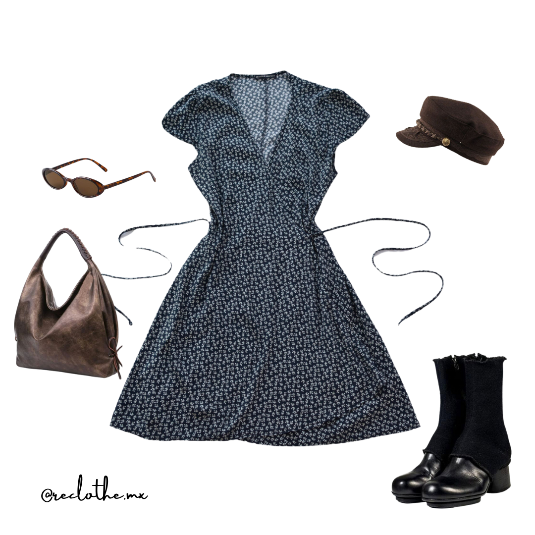 Vestido wrapped Brandy Melville