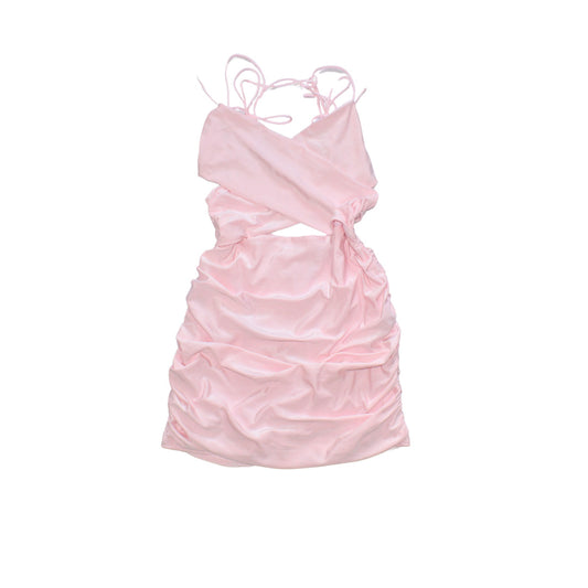 Vestido rosa pastel
