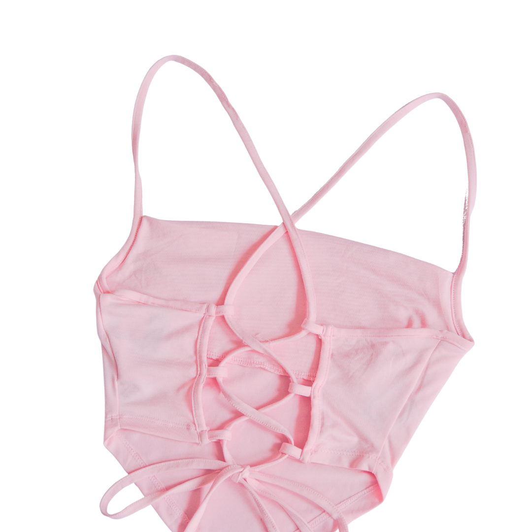 Top rosa con escote