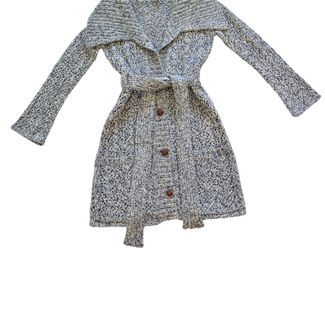 Cárdigan gris knit de lana