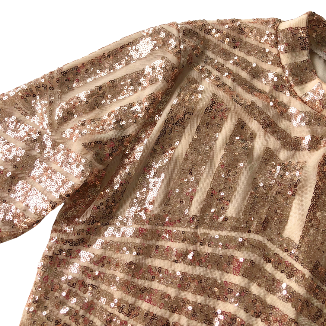 Blusa vintage de lentejuelas