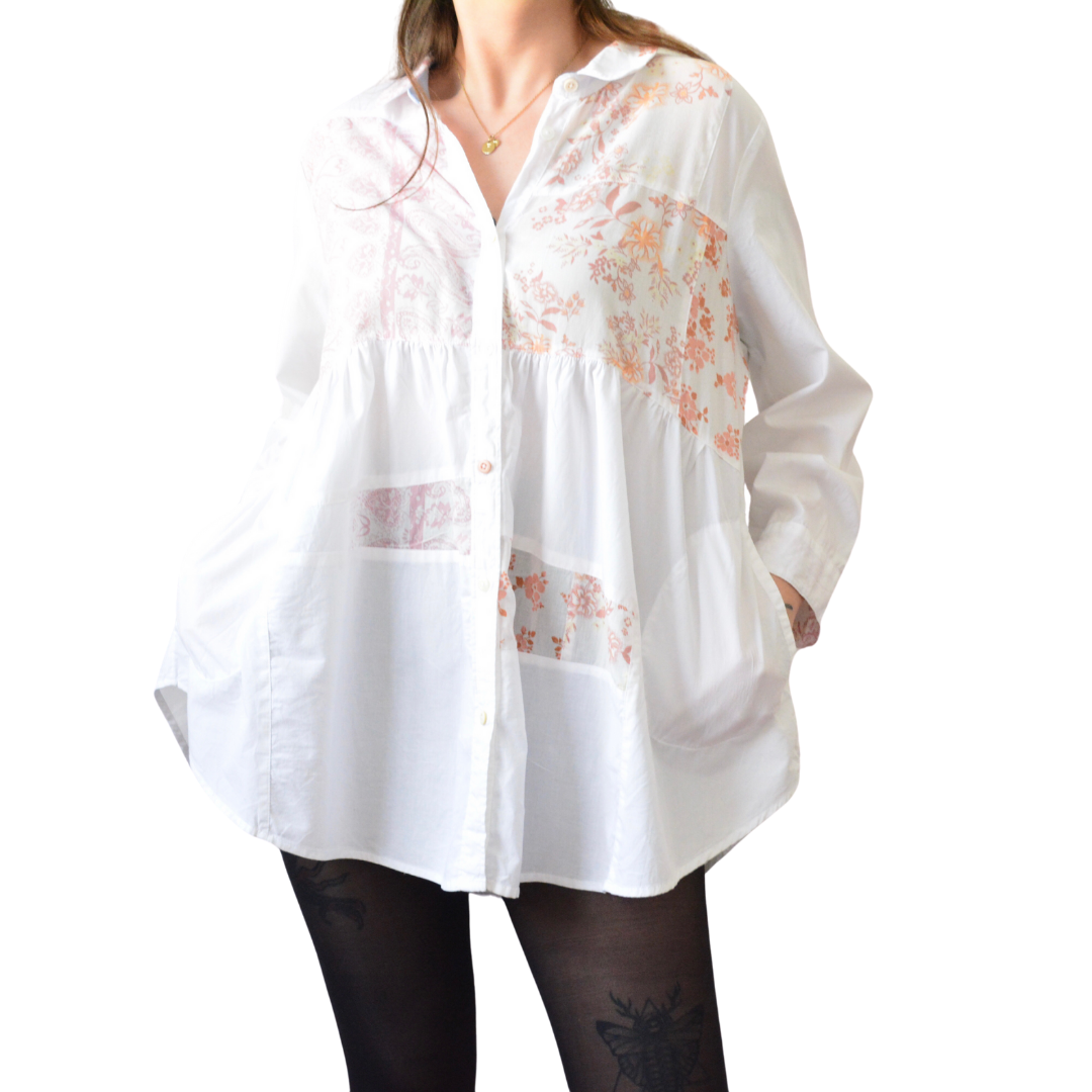 Vestido camisa con bolsas