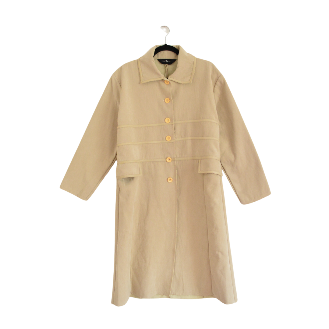Abrigo largo 90s beige