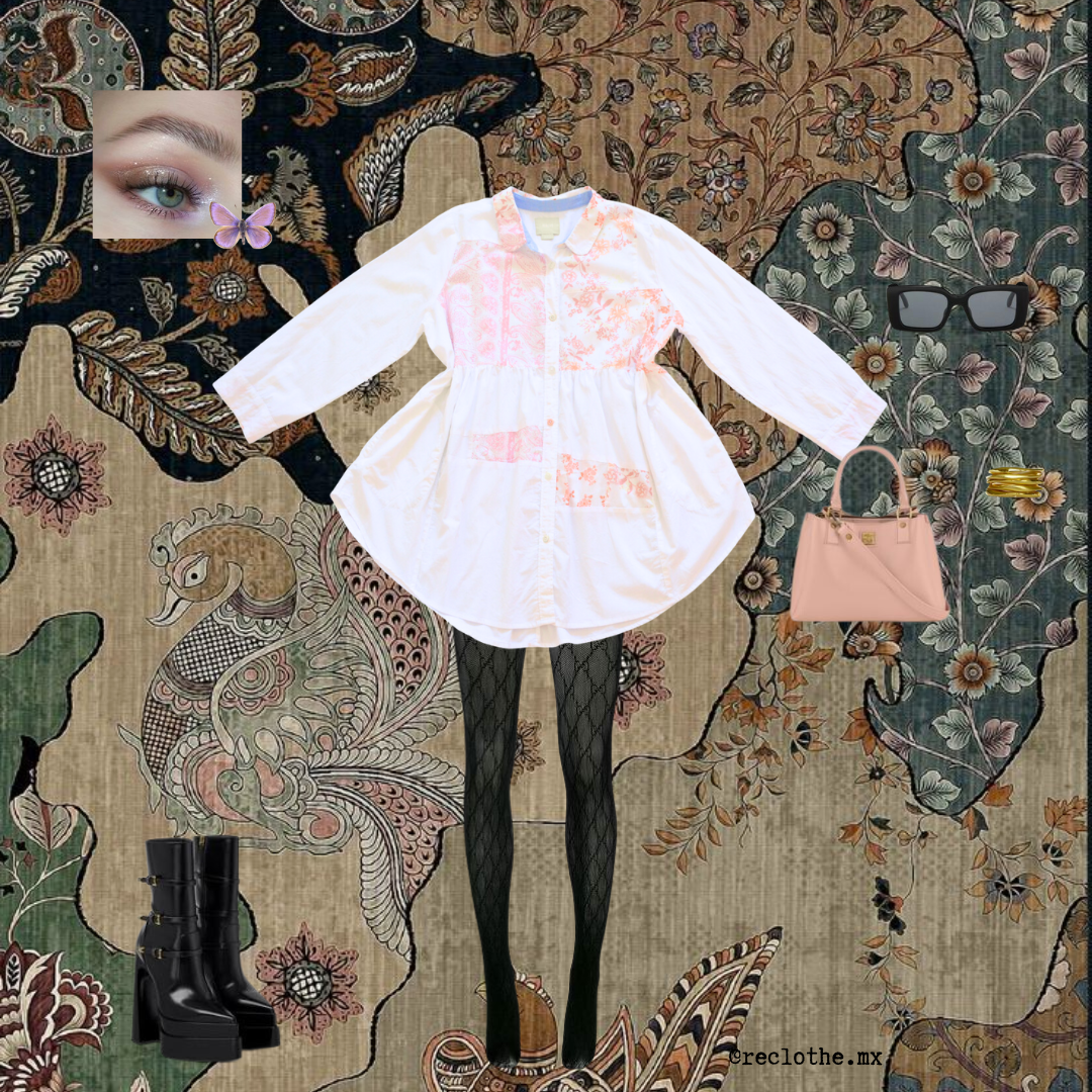 Vestido camisa con bolsas