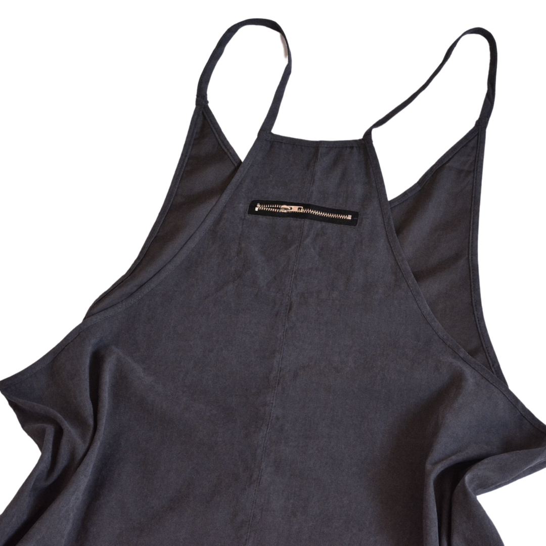 Overol gris con bolsas
