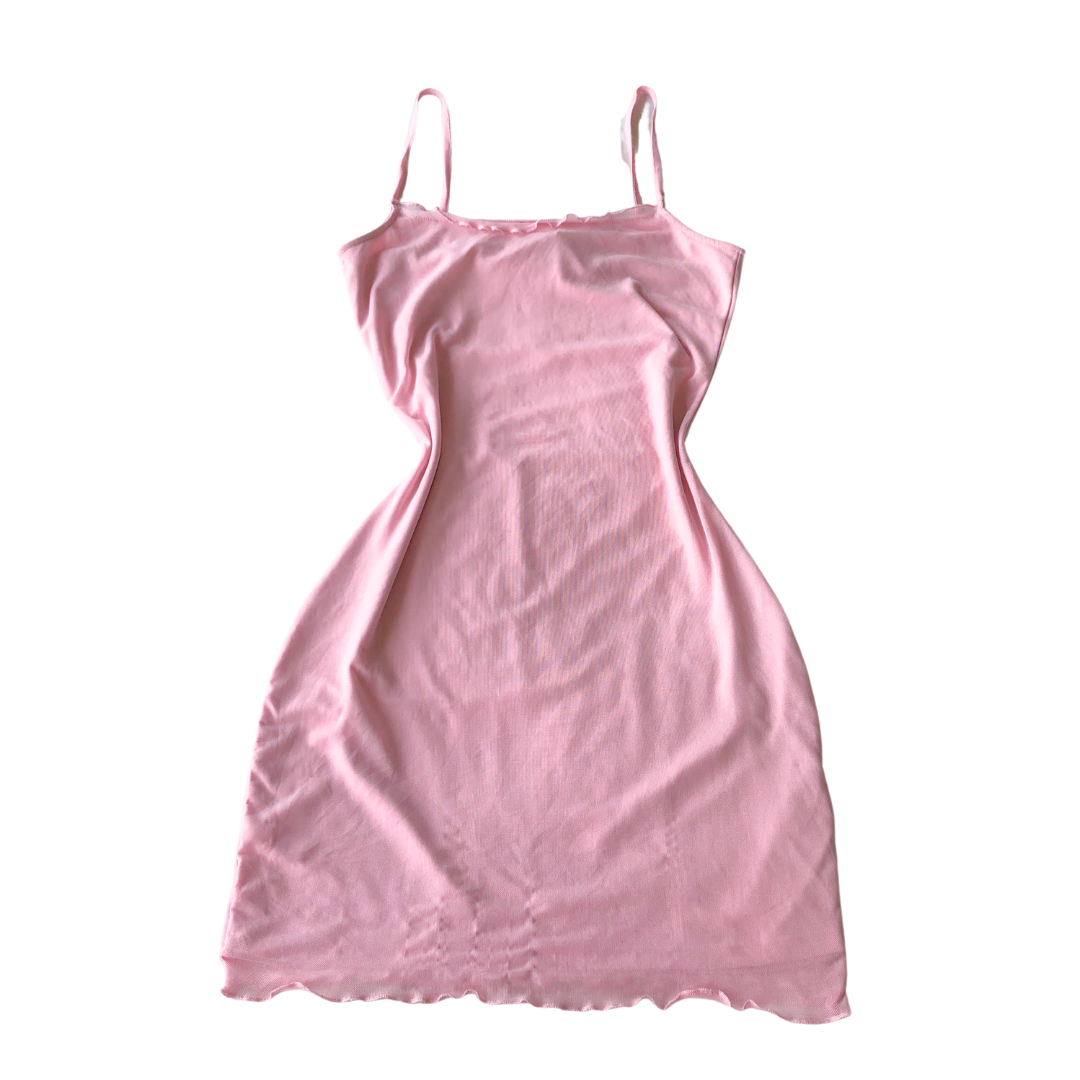 Vestido rosa mesh