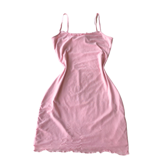 Vestido rosa mesh